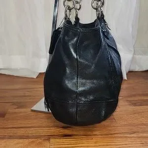 Coach | Bags | Coach Alexandra Black Leather Tote Shoulder